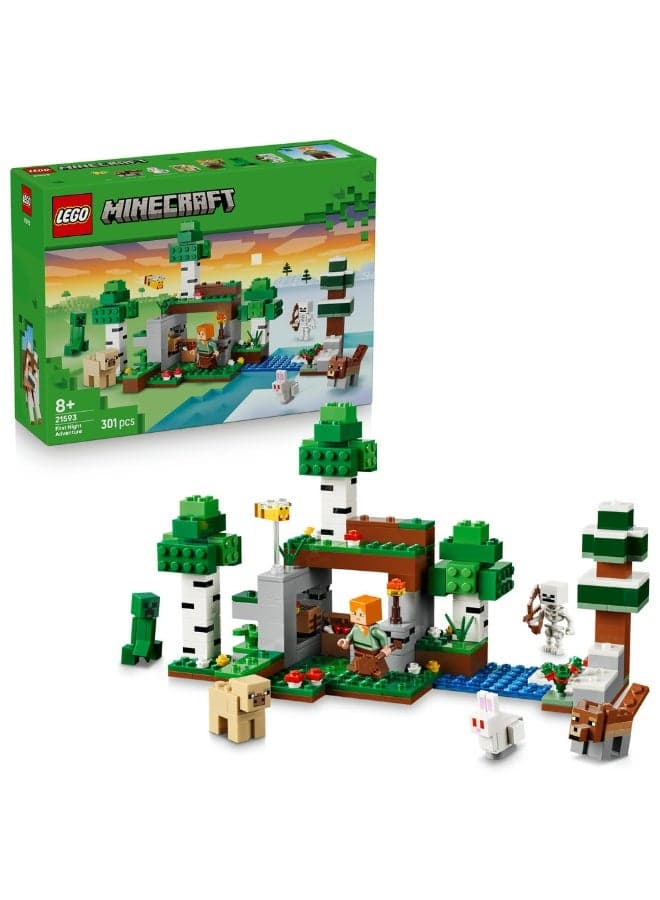 Minecraft First Night Adventure Building Toy 21593 (Age 8+, 301 Pieces)