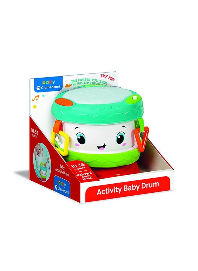 Baby Activity Drum, Battery Operated | Interactive Musical Intrument For Baby And Toddler | Helps With Motor Skill Development | Bright Colors | Early Development Toy | Perfect Gift For Baby And Toddler | Musical Toy