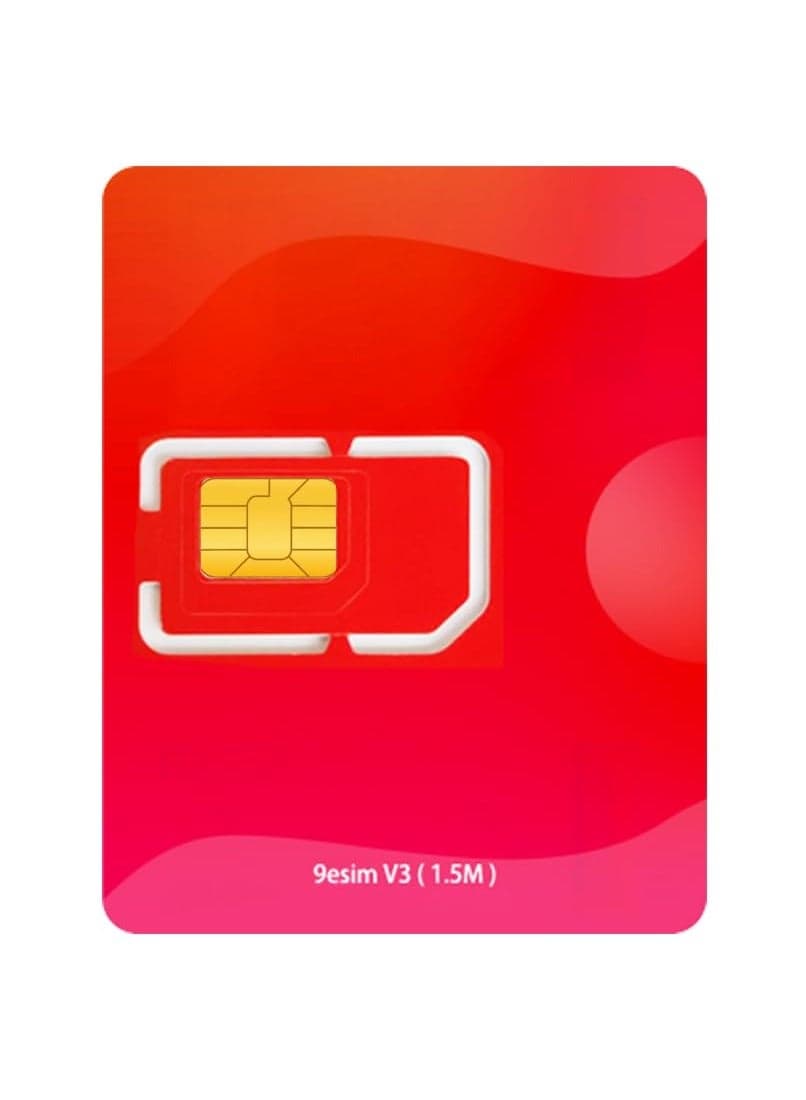 9eSIM V3 eSIM Adapter Write Card – Physical eSIM to SIM Converter, Unlimited Profile Downloads, STK Menu Switching, Android App Profile Management, Compatible with iOS, Android & Routers (Without Reader)