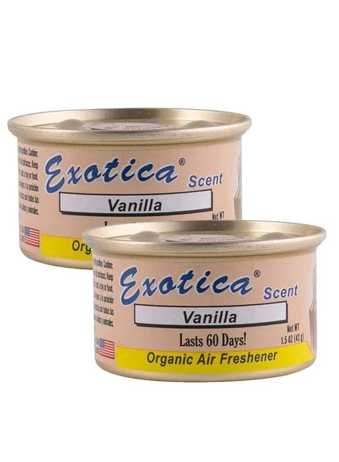 EXOTICA Organic Air Freshener Value Pack 2 count - Vanilla Scent