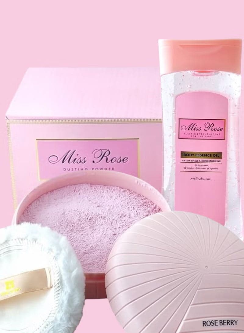 MISS ROSE POWDER FOR THE BODY + MISS ROSE BODY OIL