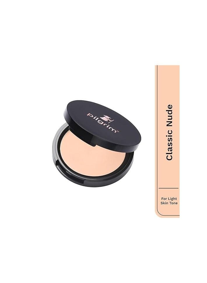 Pilgrim Classic Nude Matte Finish Compact Powder Absorbs Oil, Conceals & Gives Radiant Skin