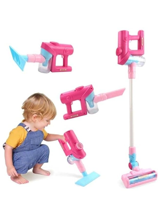 Toy Vacuum Cleaner for Kids Ages 2-5 with Real Suction Feature