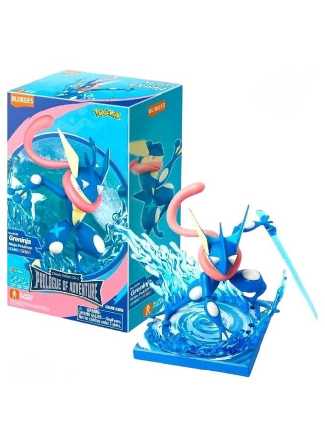 Blokees Pokémon Greninja Building Figure – Prologue of Adventure Model Kit | Collectible Ninja Pokémon Toy | Genuine Licensed Figure | Fun Construction Gift for Kids Boys UAE
