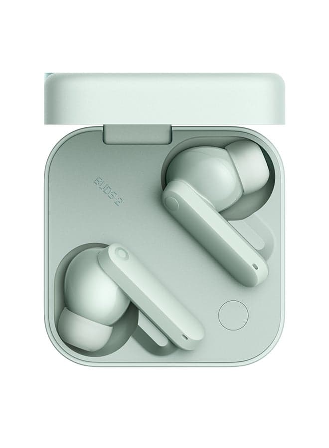 Buds 2 48dB Hybrid Active Noise Cancellation In-Ear Headphones With Environmental Adaptive Technology, Chat GPT Integration - Light Green