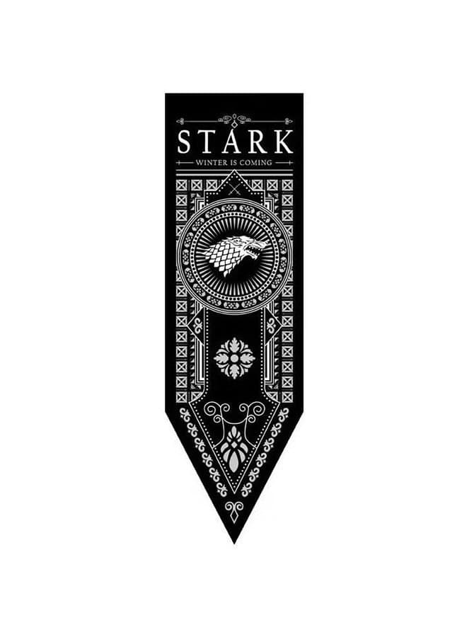 Starck House Flag from the "Game of Thrones" Series - 150 × 47 cm - Woven Flag for Outdoor Walls
