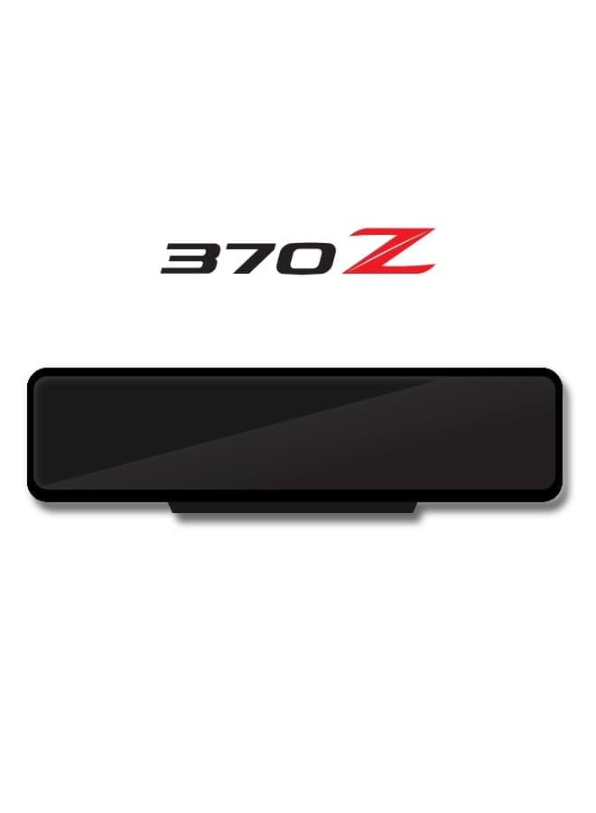 Custom 370Z Logo Number Plate Frame - Sport Black Finish - Available in 3 Sizes - Easy Fixing - Clean Look for Nissan 370Z Owners