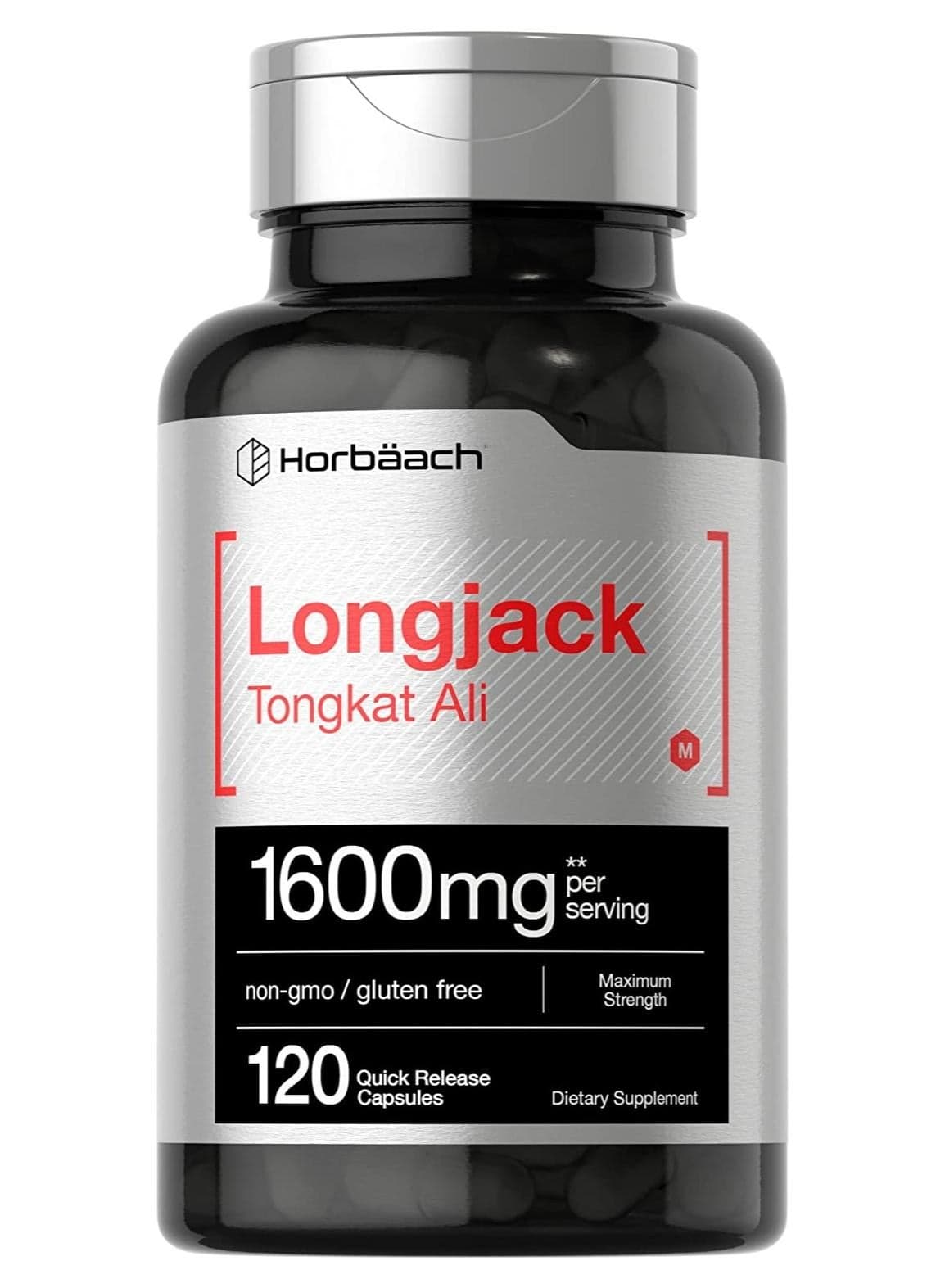 Horbaach Longjack Tongkat Ali 1600 mg 120 Capsules