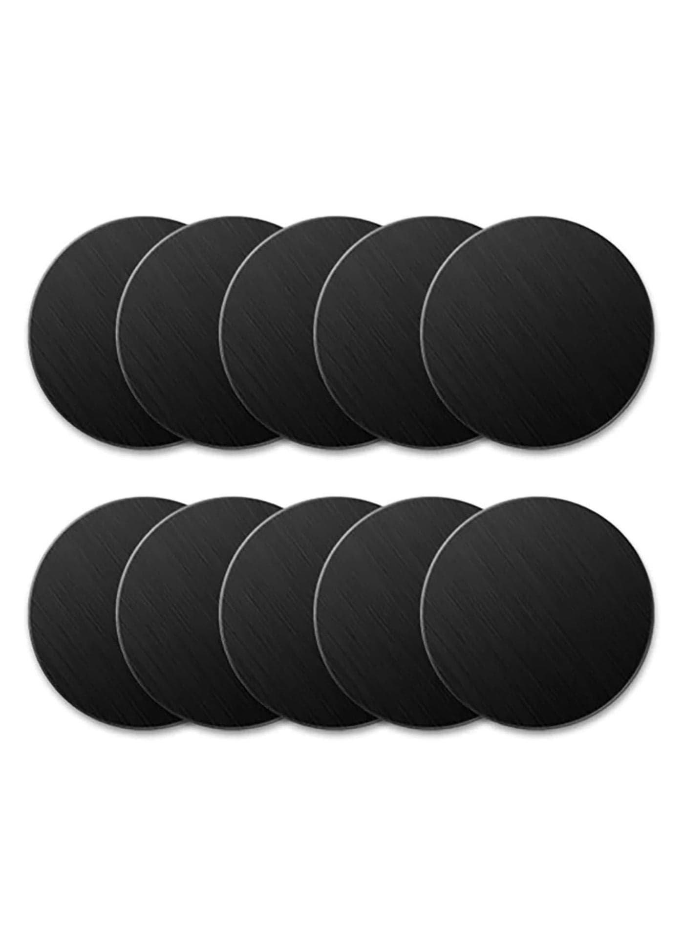 10 PCS Metal Plate Disk for Magnetic Mobile Cell Car Phone Holder Universal Magnet Car Stand Mount Iron Sheet Sticker (Round)