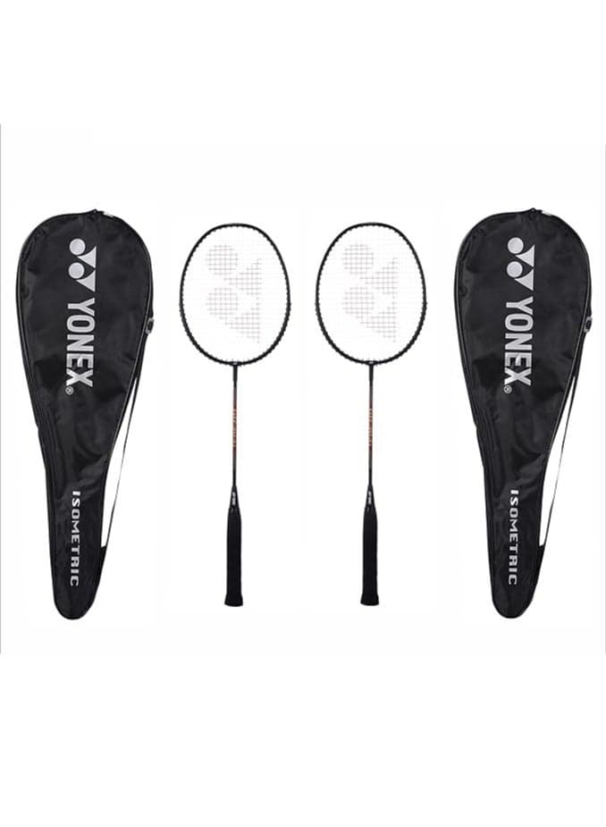 Yonex GR 303i Black | Pack Of 2 | Aluminum Badminton Racquet With Full Cover