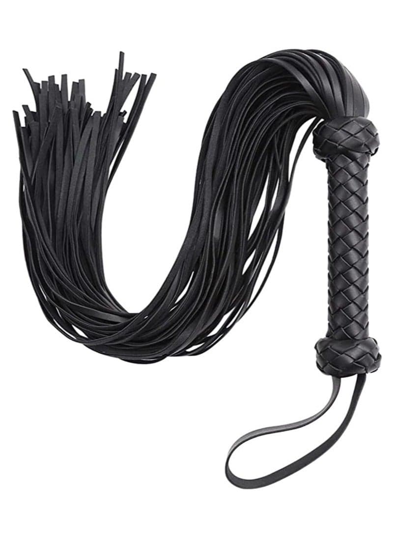 Horse Braided Whip (Black)