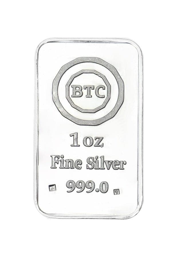 BTC 1 Ounce Silver Bar