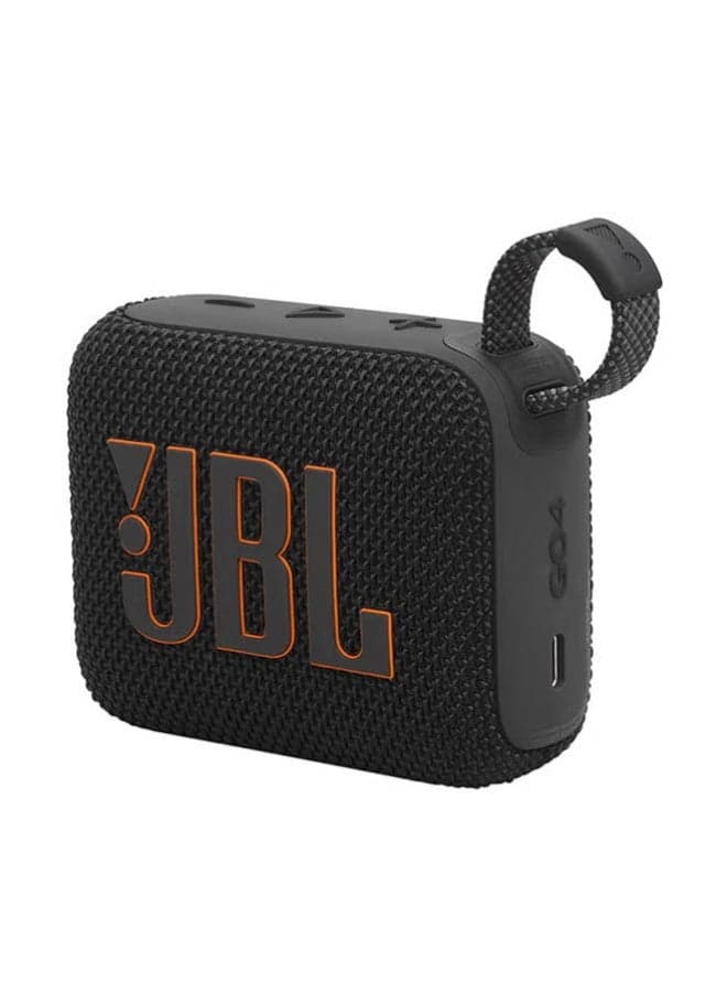 Go4-Portable Waterproof and Dustproof Wireless Bluetooth Speaker, Big Pro Sound with Punchy bass,Built-in long-lasting battery, Made in Part with Recycled Materials Black