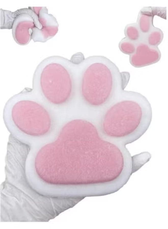 Taba Giant Paw Squishy toys for Kids Adults, Big Furry Cat Paw Squishy Toys Stress Relief Toy, Super Soft Squeeze Fidget Toys