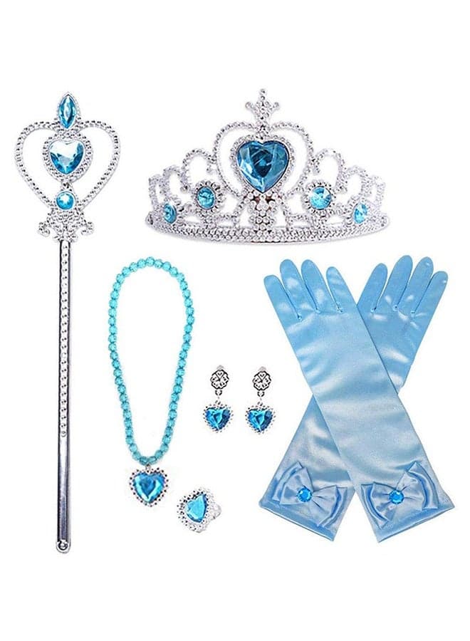 6-Piece Princess Dress Up Fancy Cosplay Costume Accessories Set