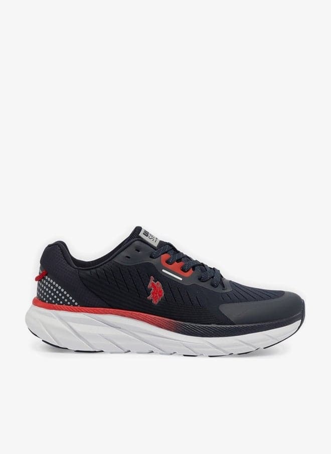 Men's Navy Low-Top Sneakers - Lightweight Shoes Lace-Up Design, Comfortable for Everyday Outfits