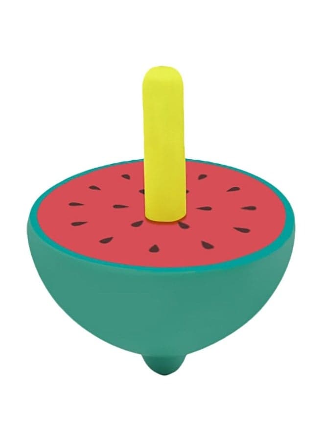 Wooden Spinning Top Watermelon – Classic Wooden Baby Spinning Toy, Montessori Sensory Toy for Toddlers, Fine Motor Skill Development Toy for Kids