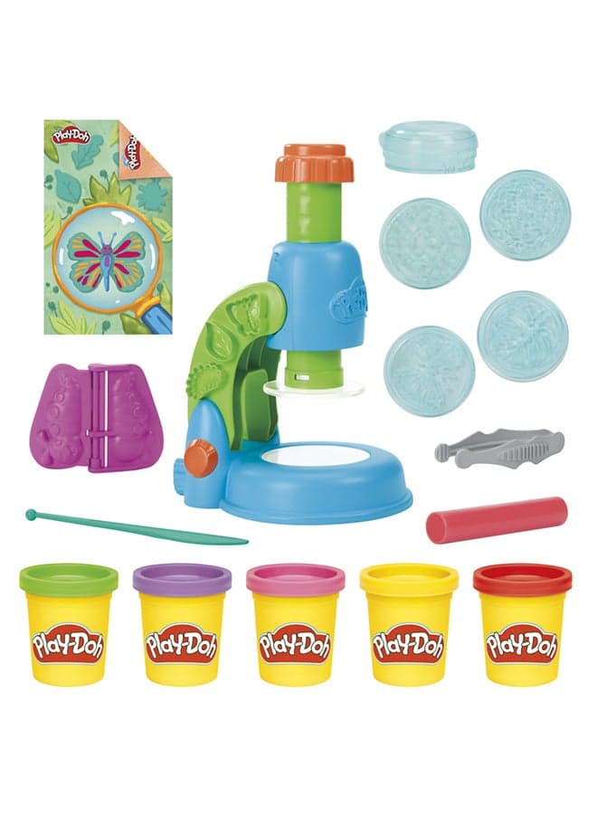 Light & Look Microscope for Kids 3 Years & Up, Electronic Preschool Toys for Girls & Boys, 9 Accessories & 5 Colors