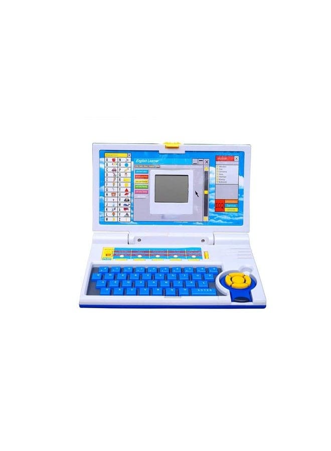 LONGMIRE Kids Laptop - Educational Learning Toy - Learn Alphabet, Words, Math, Music & Play Games 3+ Years Old Blue