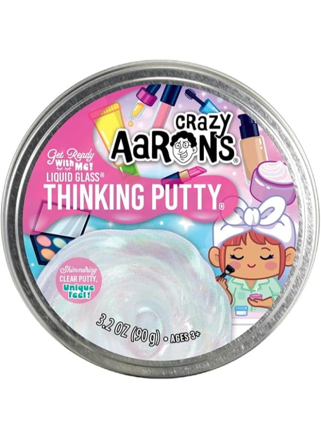 Get Rdy with Me - Full Size 4" Thinking Putty Tin | Makeup Inspired: Shimmers and shifts like | Stress Relief Fidget Putty Toy