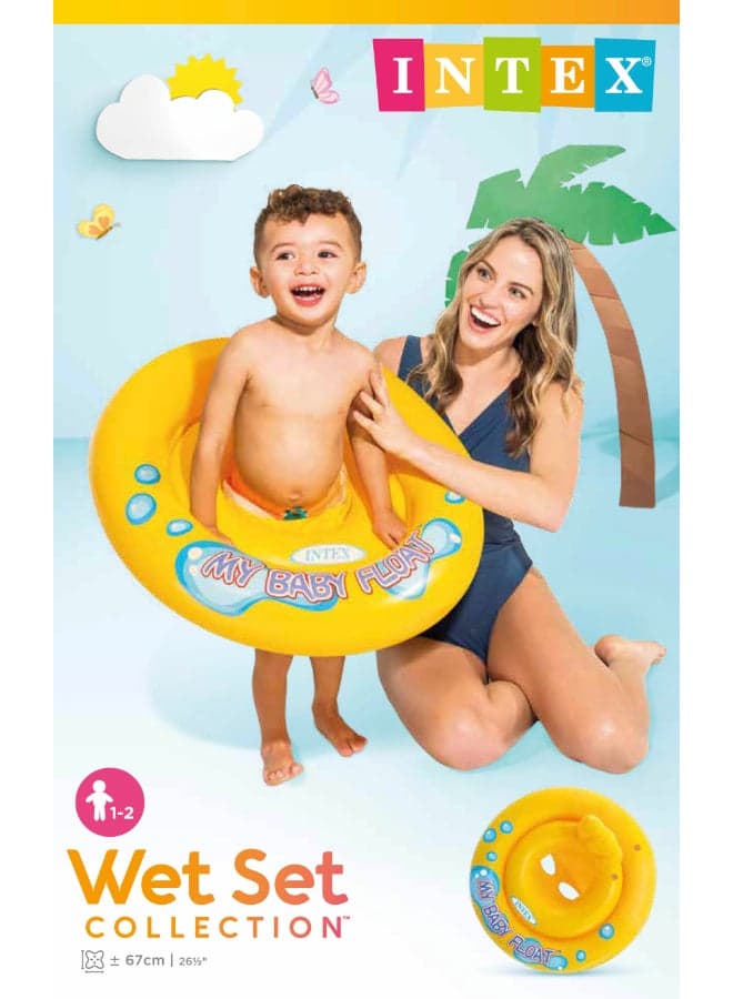 Intex, My Baby Float - Inflatable Swimming Ring for Infants & Toddlers , Unisex, Ages 1-2 Years, 67 cm 67cm