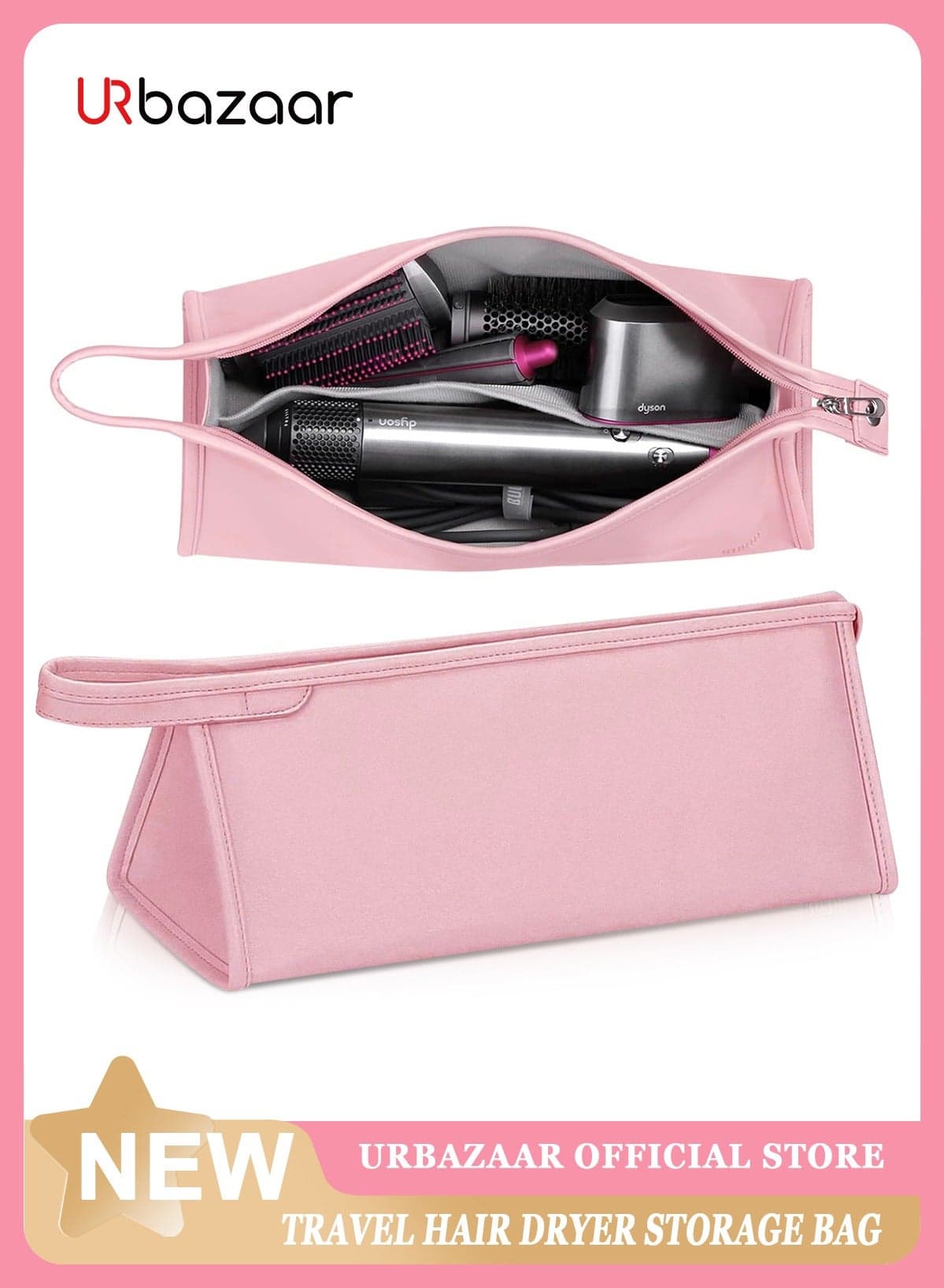 Travel Case for Dyson Airwrap Styler/Shark Flexstyle, Portable Carrying Case for Dyson Supersonic Hair Dryer, Waterproof Anti-scratch Dustproof Shockproof Protection Organizer Travel Storage Bag