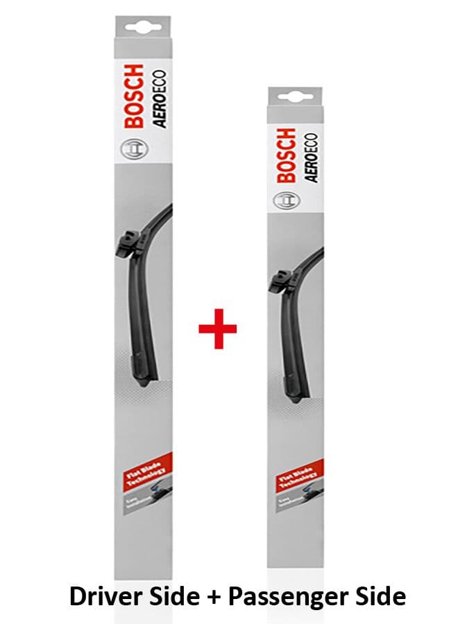 Bosch Aeroeco Front Window Car Wiper For Lexus UX Oct. 2018 - 2025 Driver Side And Passenger side