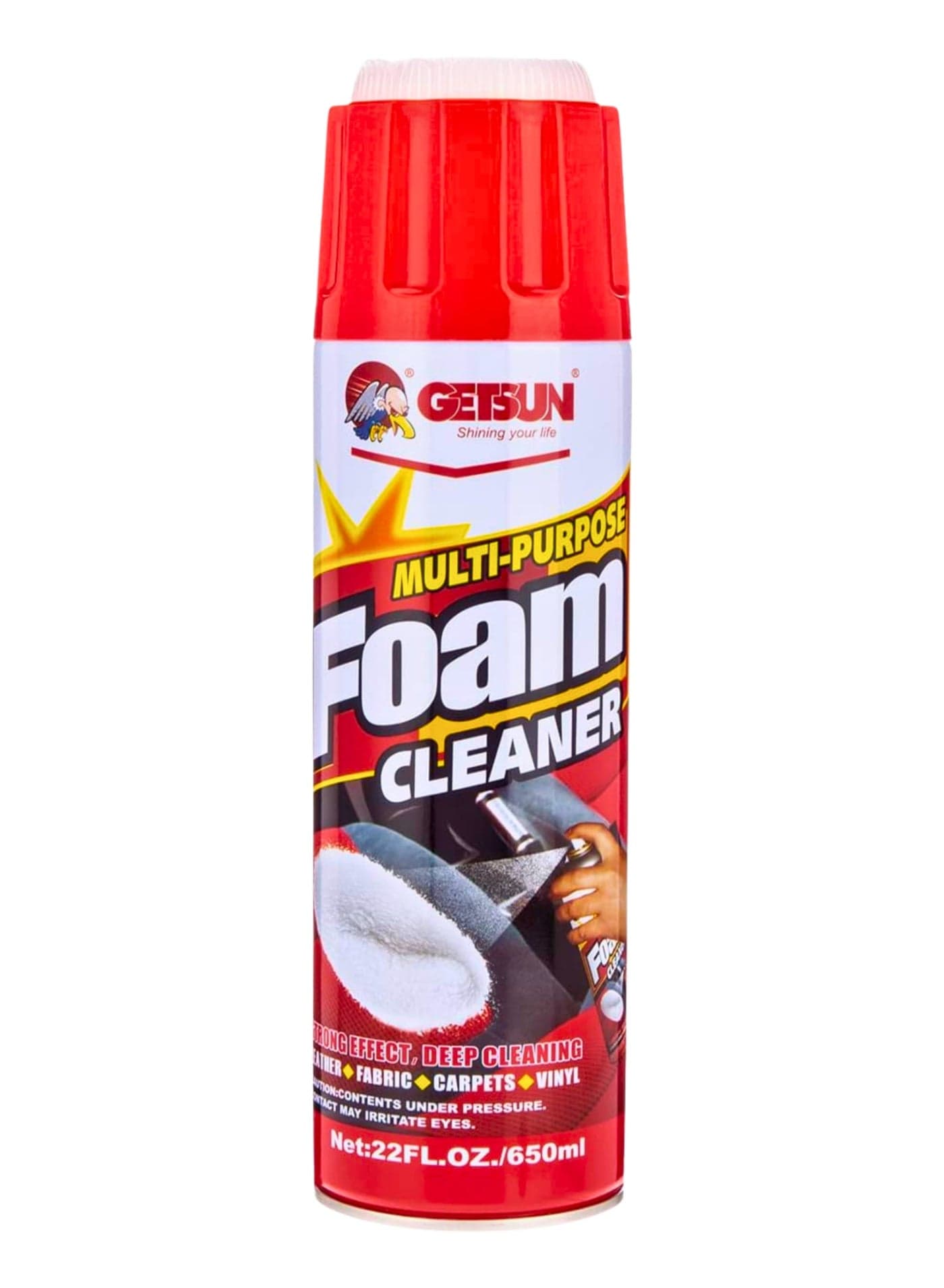 Multi-purpose Foam Cleaner 650ML Deep Cleaning, Rich Foam for Car, Home, kitchen