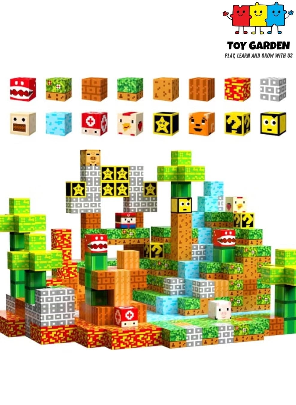 Magnetic Building Blocks Set for Kids Ages 3+ – Creative Construction STEM Educational Toy for Boys and Girls