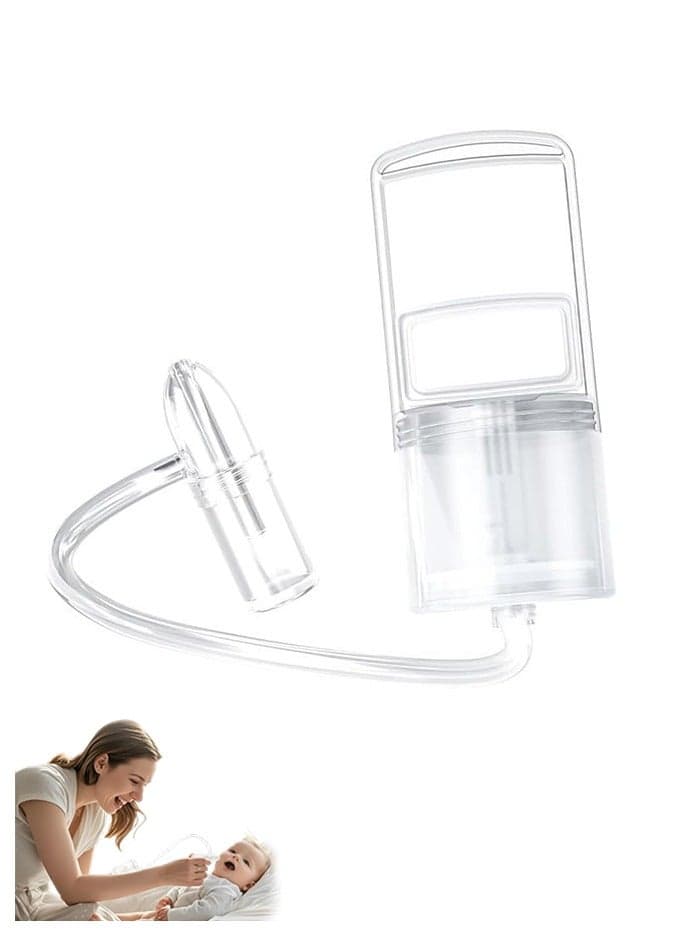 Nasal Aspirator for Baby, Portable Hand Puller Nose Sucker, Quiet Suction Easy to Operate | Reusable | Soft Silicone Nose Cleaner for Fast and Effective Relief of Nasal Congestion in Infant