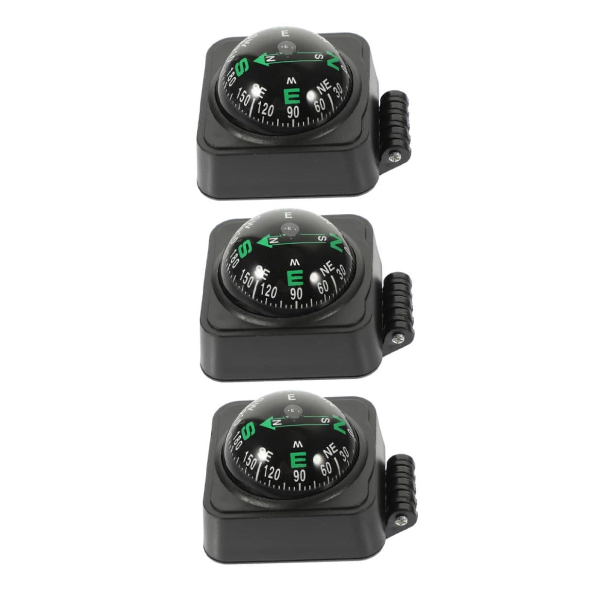 3 Pcs Compass Ball Dashboard Mount Vehicle Navigation Car Boat Motorcycle Directional Guide