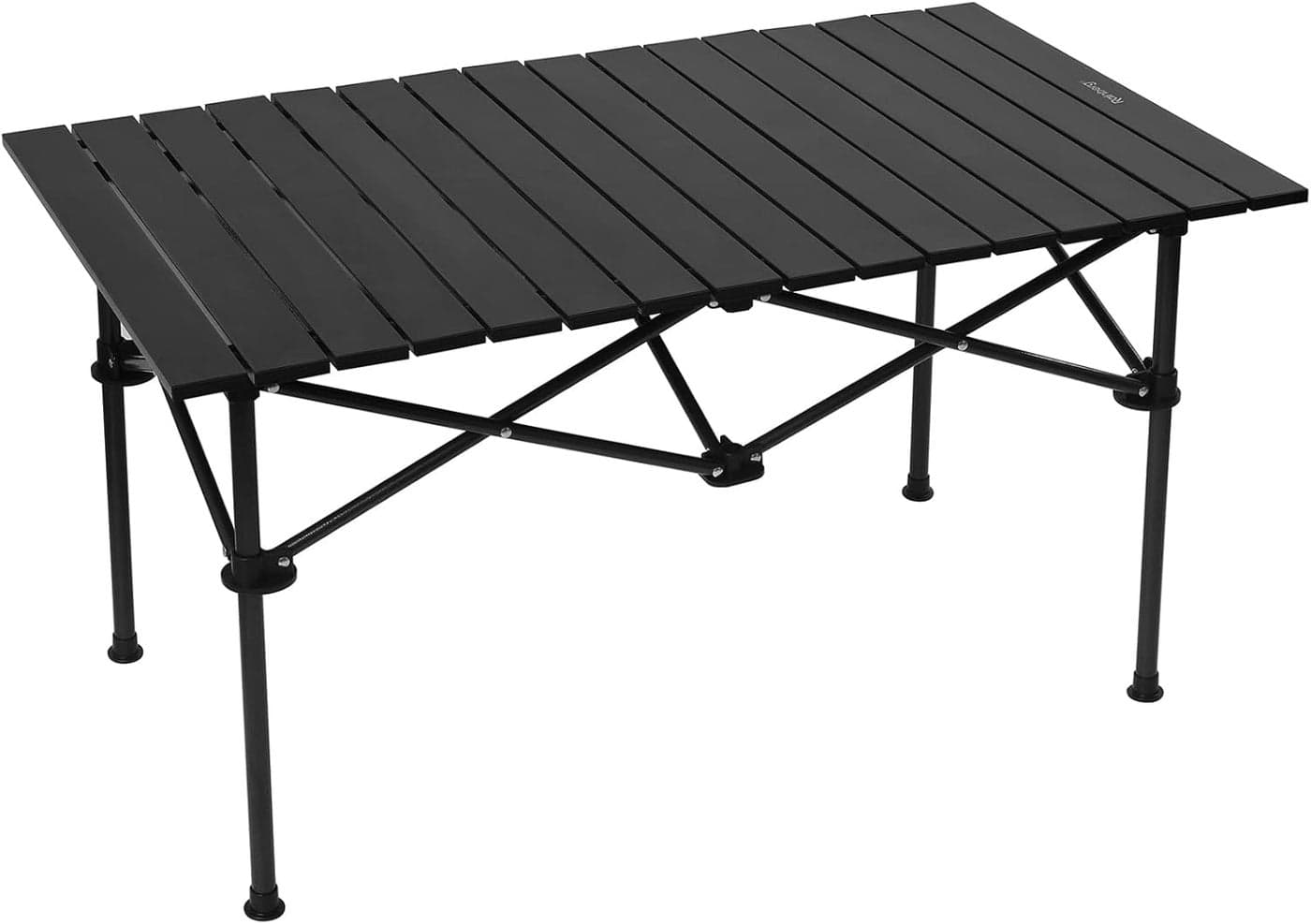 Outdoor Camping Folding Table, Lightweight Folding Table with Aluminum Table Top and Carry Bag, Easy to Carry, Perfect for Outdoor, Picnic, Cooking, Beach, Hiking, Fishing(95×57×50cm)