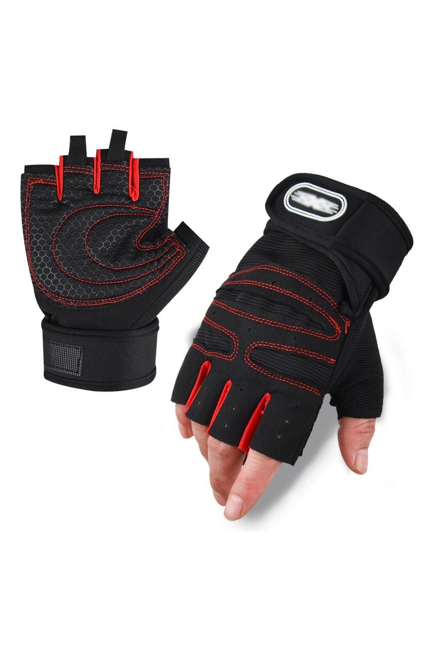 Fitness gloves men and women protective non-slip wrist guard barbell cycling sports equipment half-finger gloves.Workout Gloves with Wrist Support Anti-Slip Silica Gel Grip Adjustable Velcro Strap Weightlifting Gloves For Cross Fit Fitness Cycling .