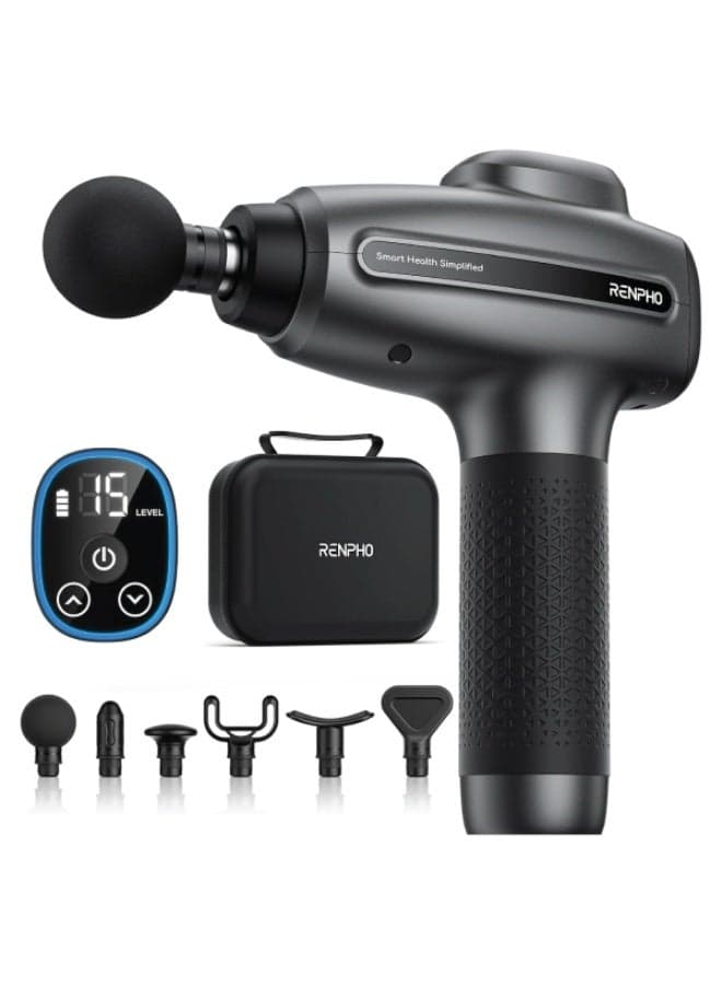 RENPHO Massage Gun Deep Tissue Electric Handheld Massager Gun - Black