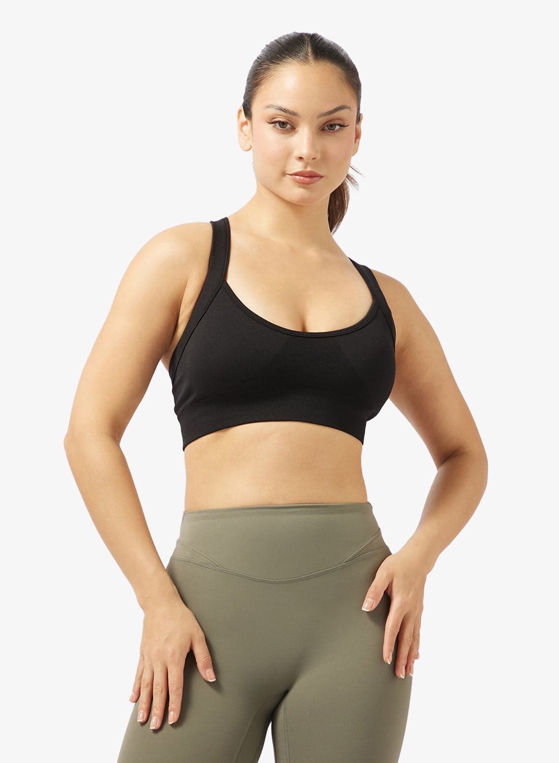 Medium Coverage Cross Back Detail Ultra Soft Sports Bra