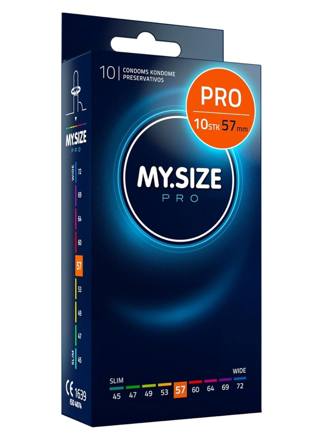 Ultra Thin Condoms 10 Pieces (57 Size) – Odorless, Long Lasting, Sustainable, Premium Quality for Maximum Comfort, Pleasure, and Sexual Health – Proper Fit Reduces Risks and Enhances Protection – Latex Men Condoms Available in Multiple Sizes (45 to 72)