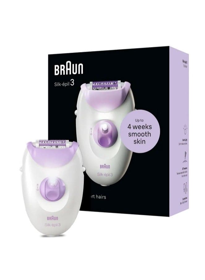 Silk Epil3 SE3-000 Epilator White & Purple
