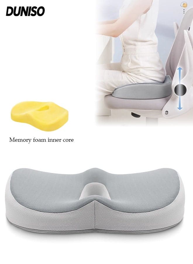 Donut Pillow Hemorrhoid Tailbone Cushion,Memory Foam Seat Cushion,Office Seat Cushion,for Pressure Relief, Back Pain Relief, Sciatica, Lower Back and Spine Support, Hemorrhoid Pain Relief
