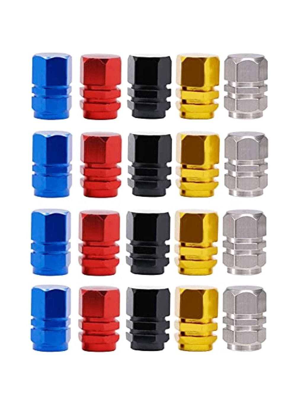 Aluminium Valve Caps With Seal For Stable Tyre Pressure