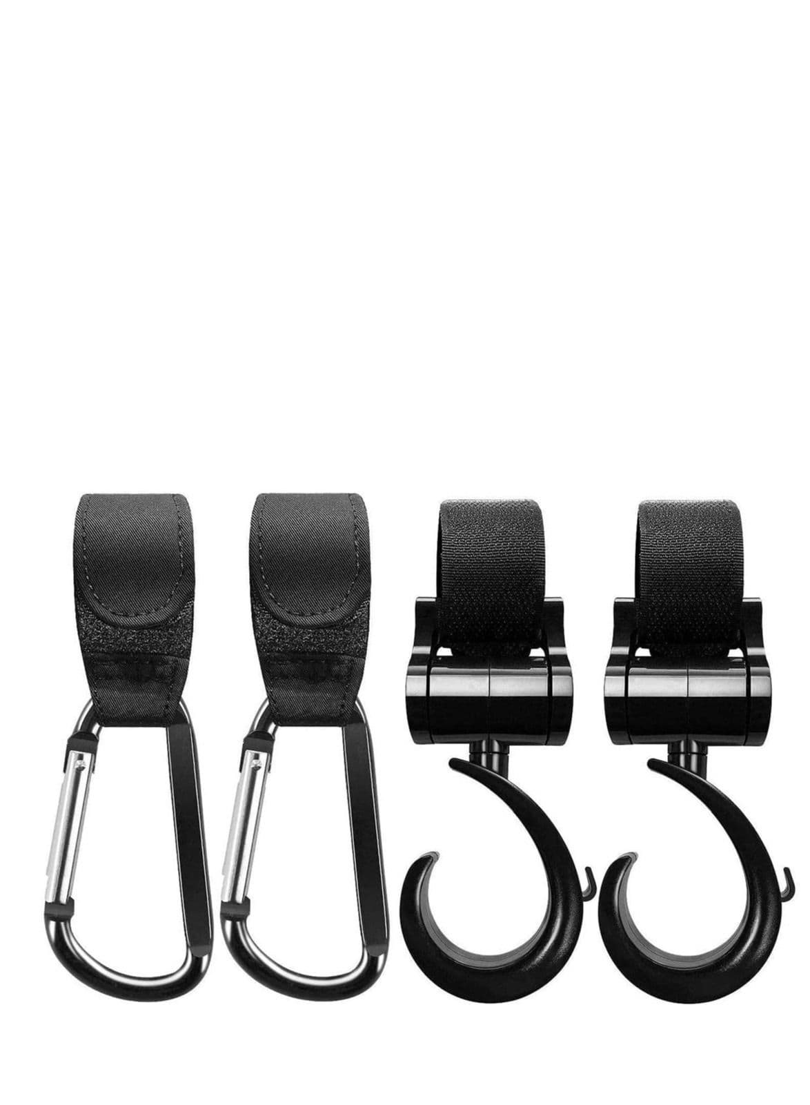 Buggy Clips Stroller Pram Hook Clip Your Handbag Shopping or Baby Change Bag on Pushchair Universal Fit, 4 Pack Organiser Holders