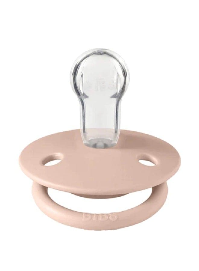 BIBS Pacifier DeLux (Silicone) One Size 0-3 Yrs , 1-piece - Pink