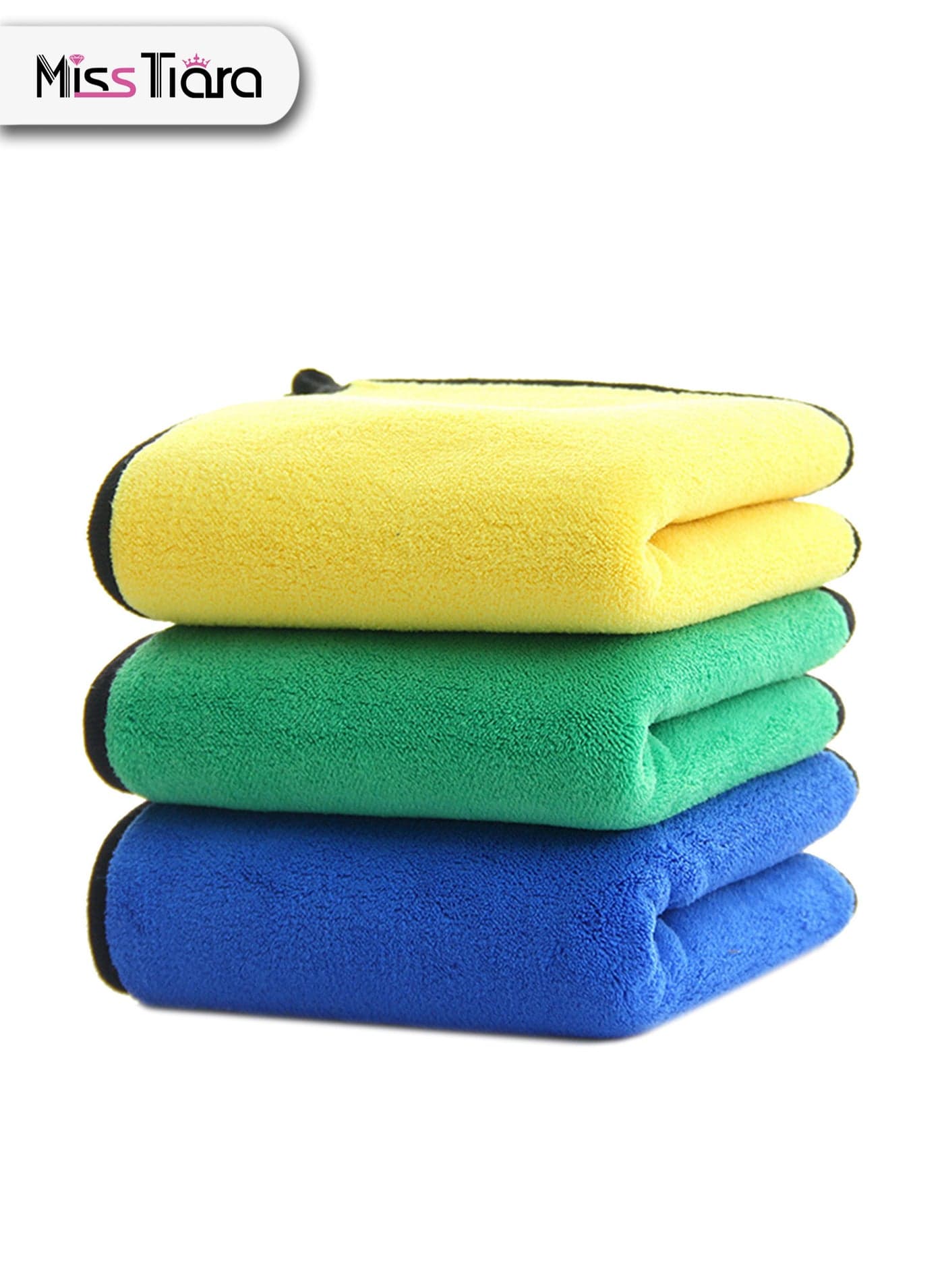 3 Piece Thickened Automotive Cleaning Towels Super Absorbent Microfiber Towels