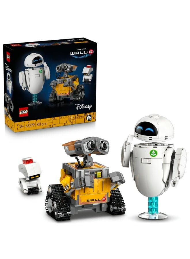 Disney and Pixar WALL-E and EVE Set for Adults 43279 (Age 18+, 811 Pieces)
