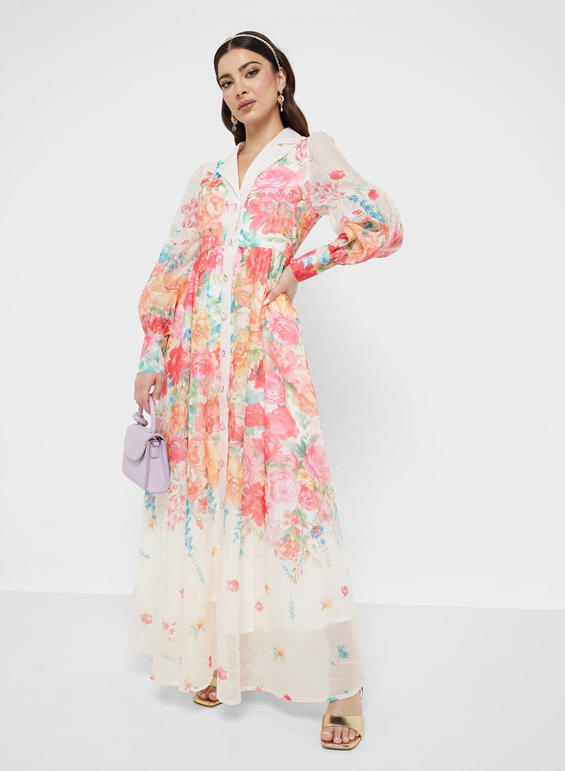 Floral Chiffon Dress