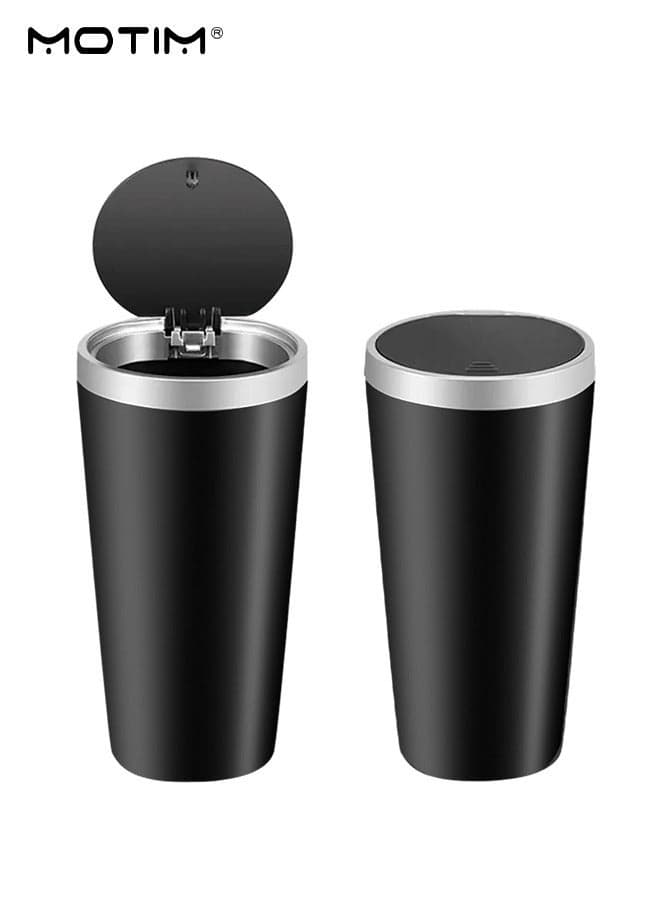 2 Packs Car Trash Can Mini Garbage Dust Bin, Leak Proof Dustbin, Multipurpose Automotive Garbage Container Bin for Car/Office/Desktop, Capacity: 800ml