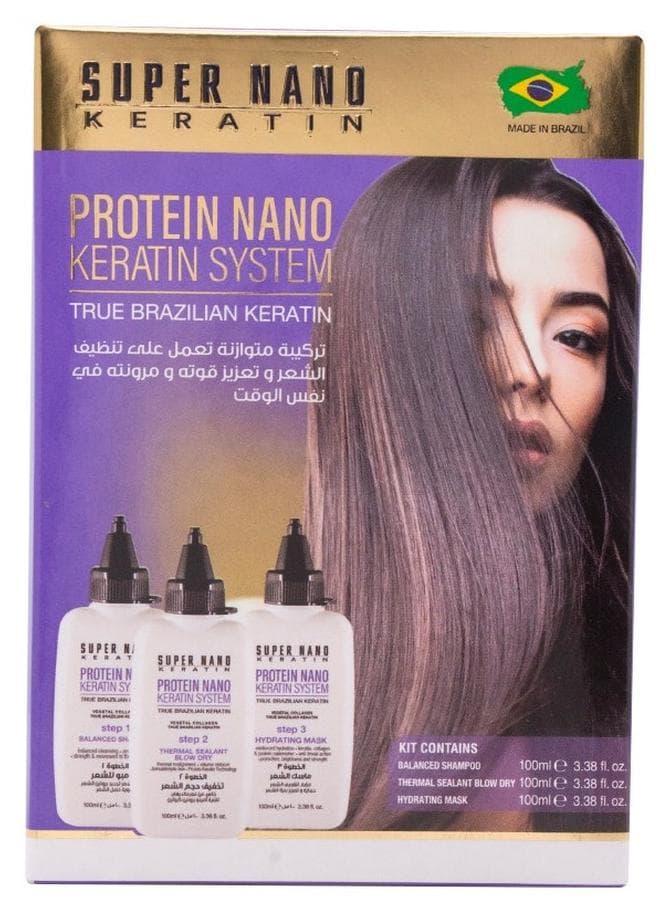 Protein Nano Hair Keratin Kit 3x100ml