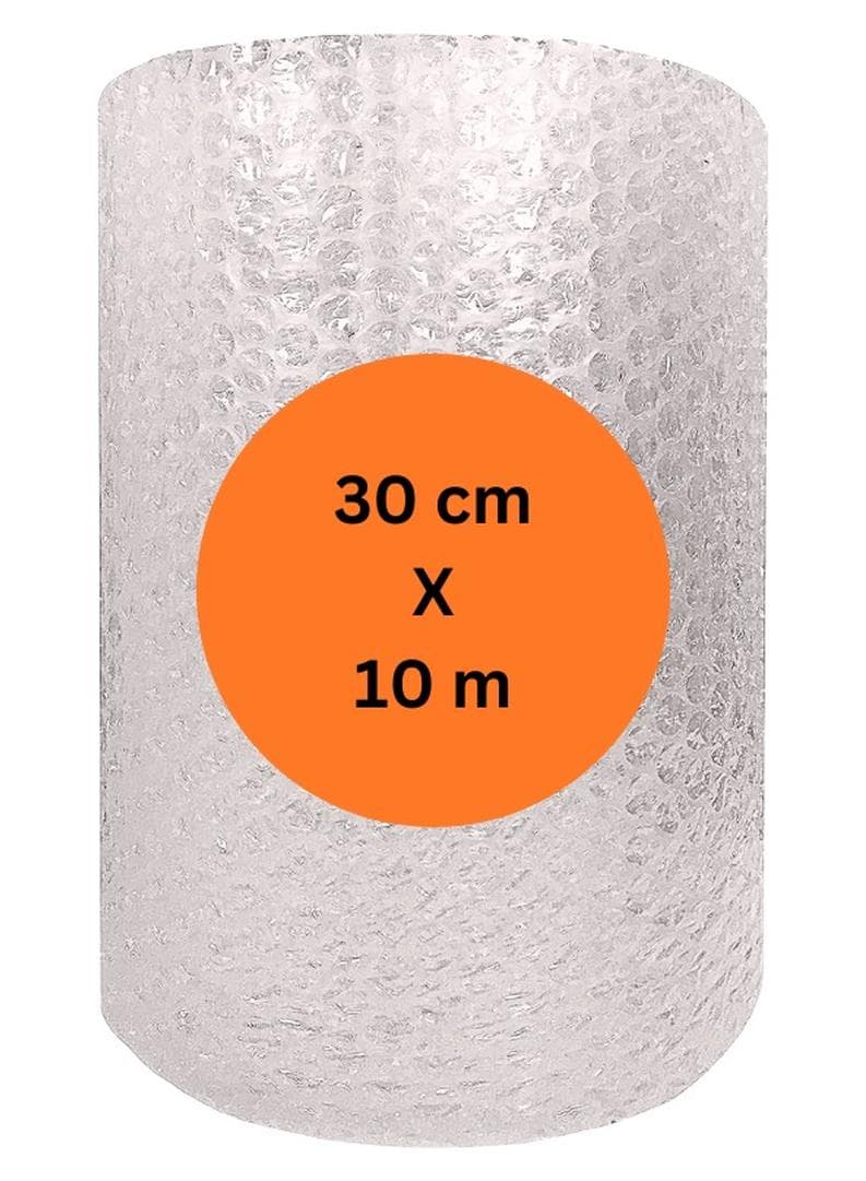 Air Bubble wrap Roll for cushioning, packaging, wrapping, moving with very high cushioning strength, size 30cm*10m