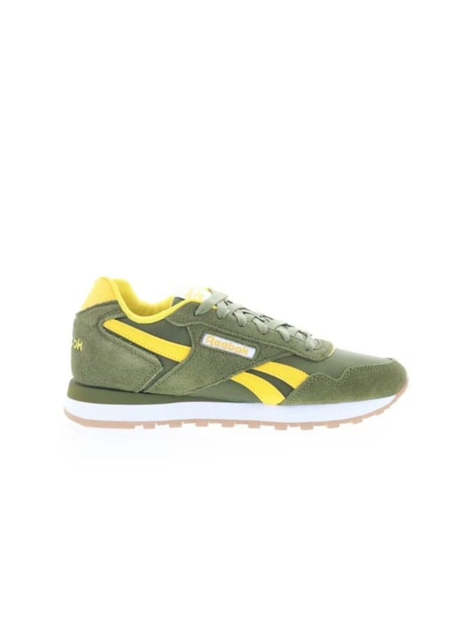 Glide in Green Yellow Suede for Men
