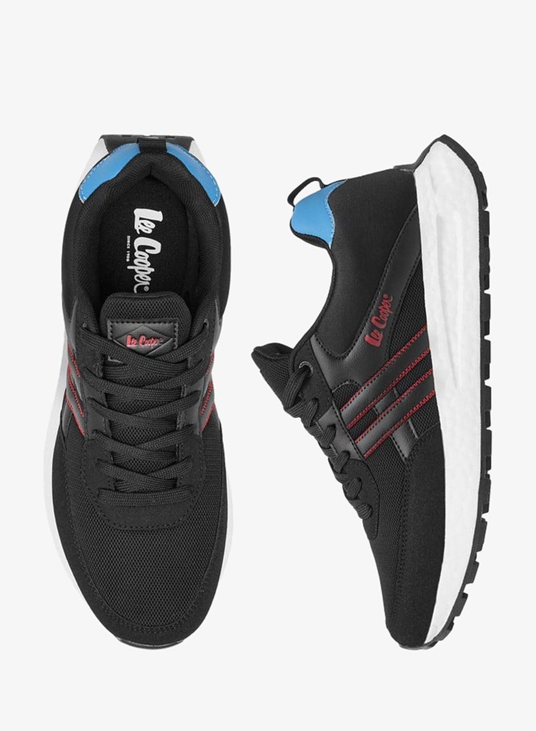 Mens' Panelled Lace-Up Sneakers