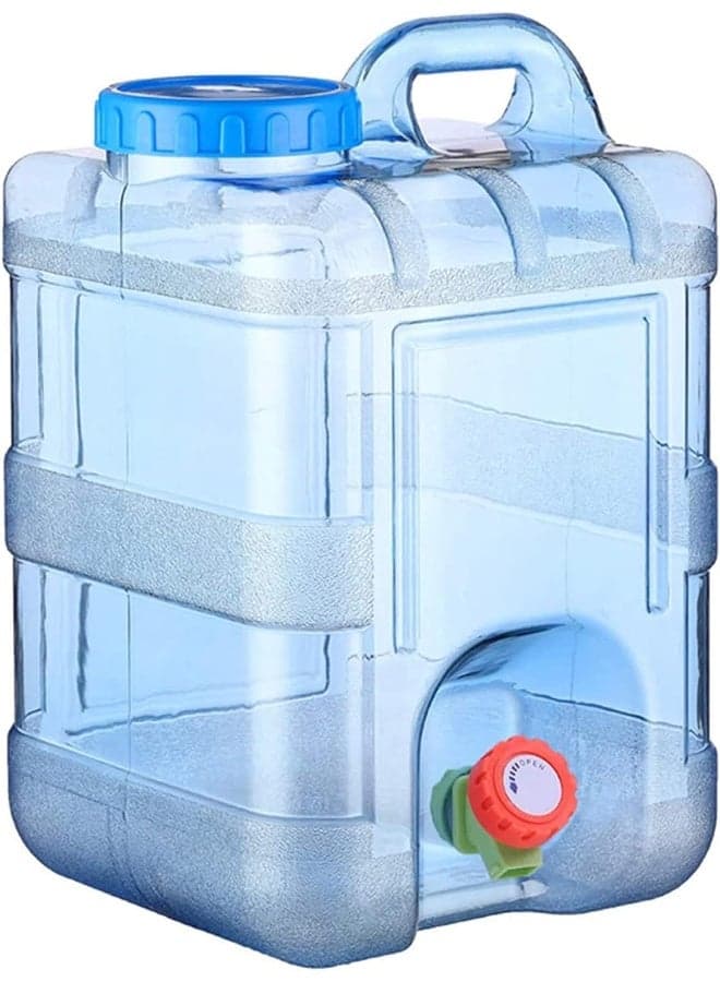 28 L Portable Water Carry Can With Tape For Camping | Portable Water Container | Water Storage Tank With Tape | Car Water Canister, Water Tank For Camping, Plastic Water Container With Tap
